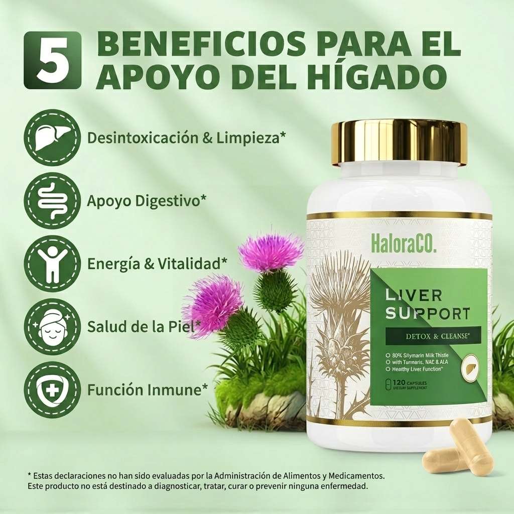 HaloraCO Crown Limpieza de Hígado: Desintoxica, Repara y Fortalece