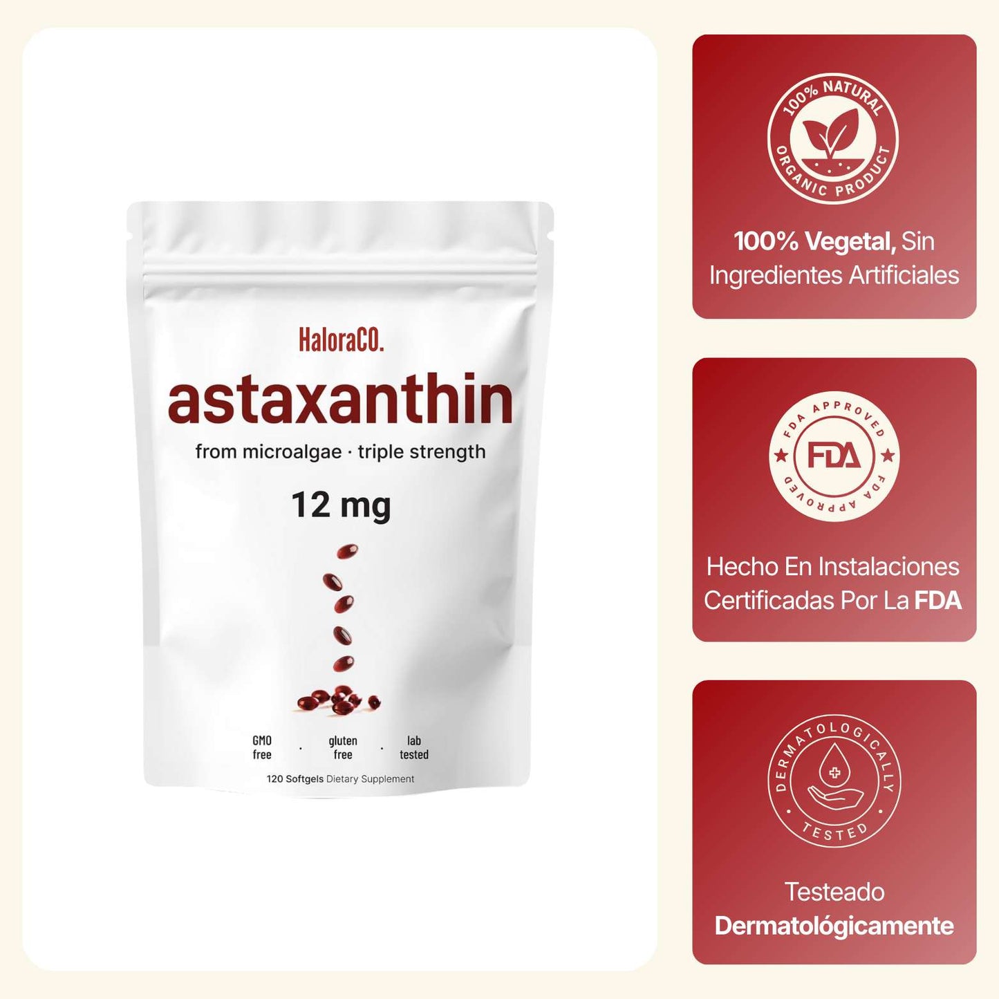 12 mg De Astaxantina Pura