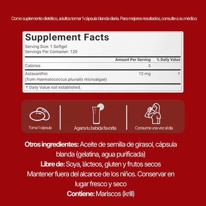 12 mg De Astaxantina Pura