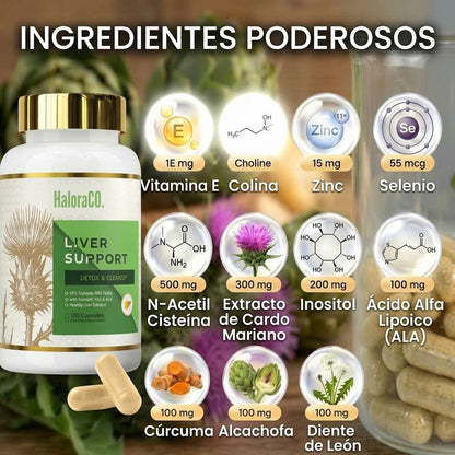 HaloraCO Crown Limpieza de Hígado: Desintoxica, Repara y Fortalece