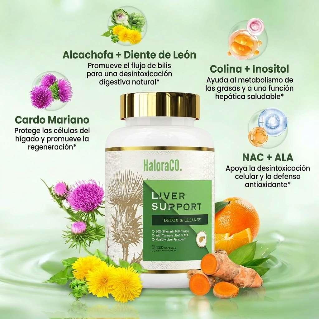 HaloraCO Crown Limpieza de Hígado: Desintoxica, Repara y Fortalece