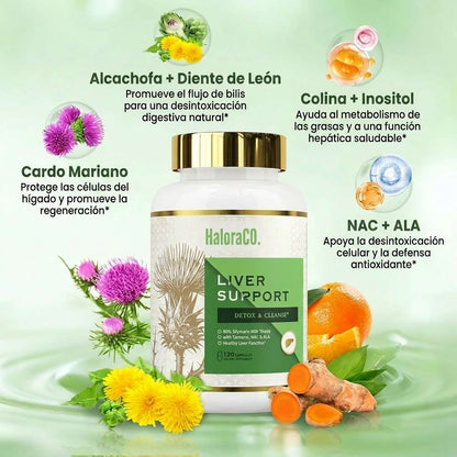 HaloraCO Crown Limpieza de Hígado: Desintoxica, Repara y Fortalece