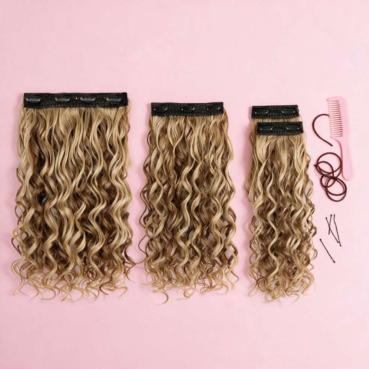 HaloraCo Curly Hair Extension Clip-in