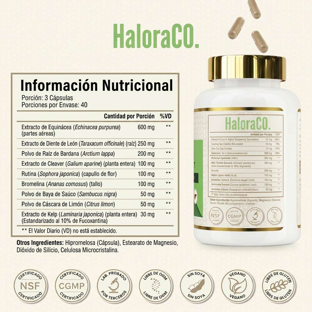 HaloraCO Crown Limpieza de Hígado: Desintoxica, Repara y Fortalece